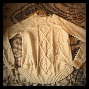 Cream sweater NWT size small